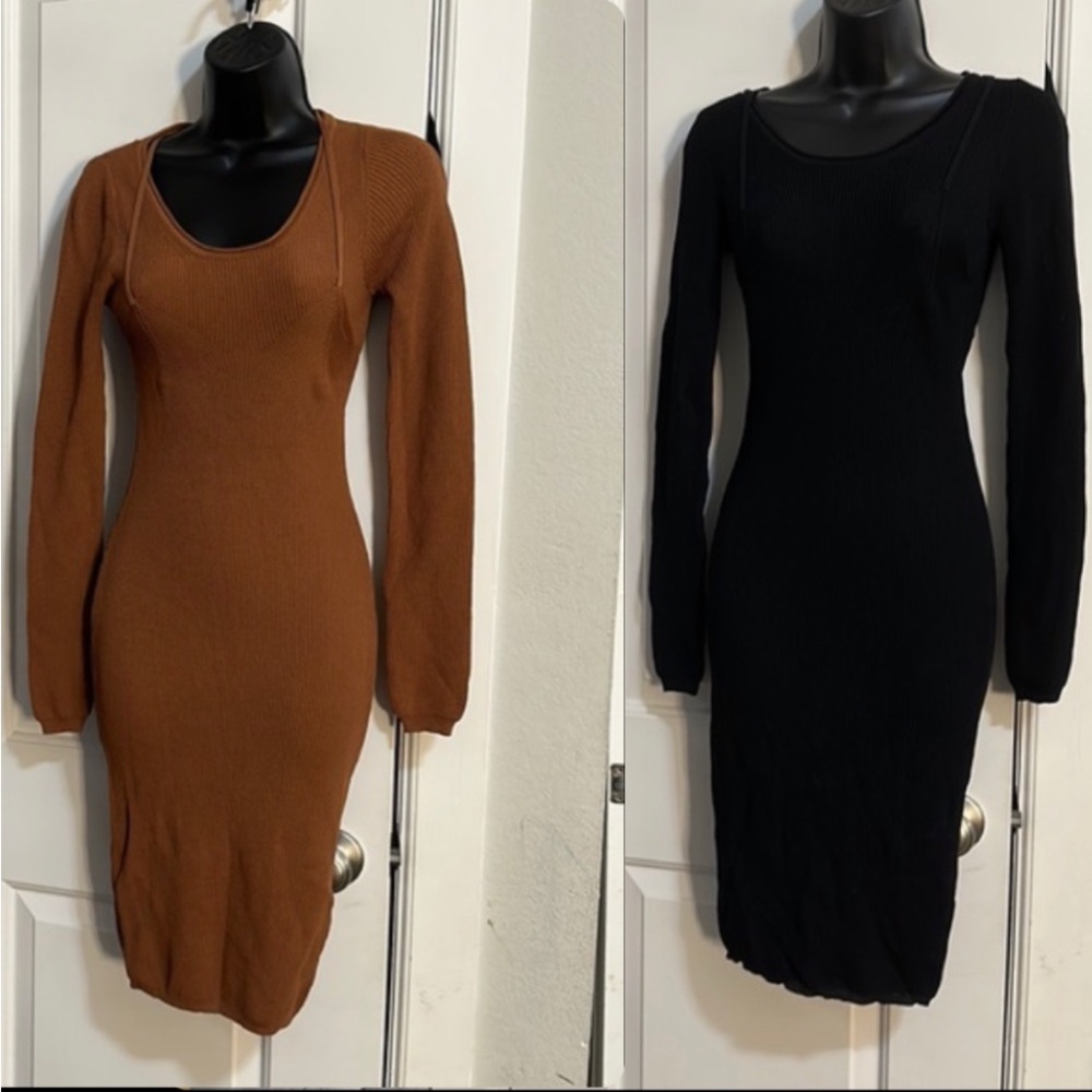 Black and brown dresses
